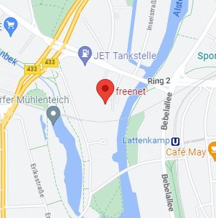 Map to freenet Campus Hamburg1
